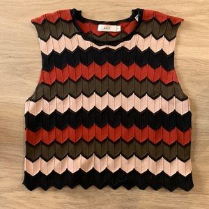 A.L.C. Zig Zag Chevron Top